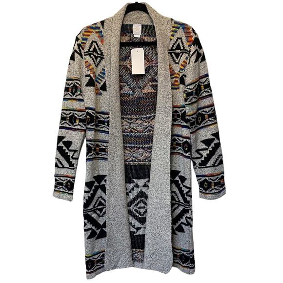 Northern Angel Sweater Duster Cardigan Aztec Southwestern...